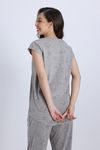 Zivame Starry Whisper Knit Cotton Pyjama Set - Paloma — thumbnail 3