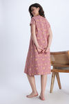 Zivame Knit Cotton Mid Length Nightwear - Ash Rose — thumbnail 3