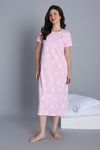 Zivame Knit Cotton Mid Length Nightwear - Blushing Bride — thumbnail 2