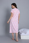Zivame Knit Cotton Mid Length Nightwear - Blushing Bride — thumbnail 3