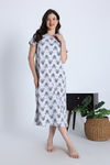 Zivame Mickey and Friends Knit Cotton Mid Length Nightwear - Bright White — thumbnail 2