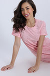 Zivame Knit Cotton Mid Length Nightwear - Crytal Rose — thumbnail 5