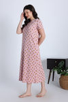 Zivame Knit Cotton Mid Length Nightwear - Zephyr — thumbnail 3