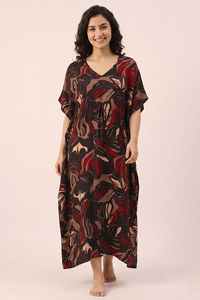 Zivame Woven Loungewear Dress - Ganache — thumbnail 2