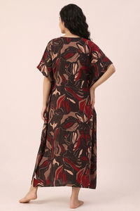 Zivame Woven Loungewear Dress - Ganache — thumbnail 4