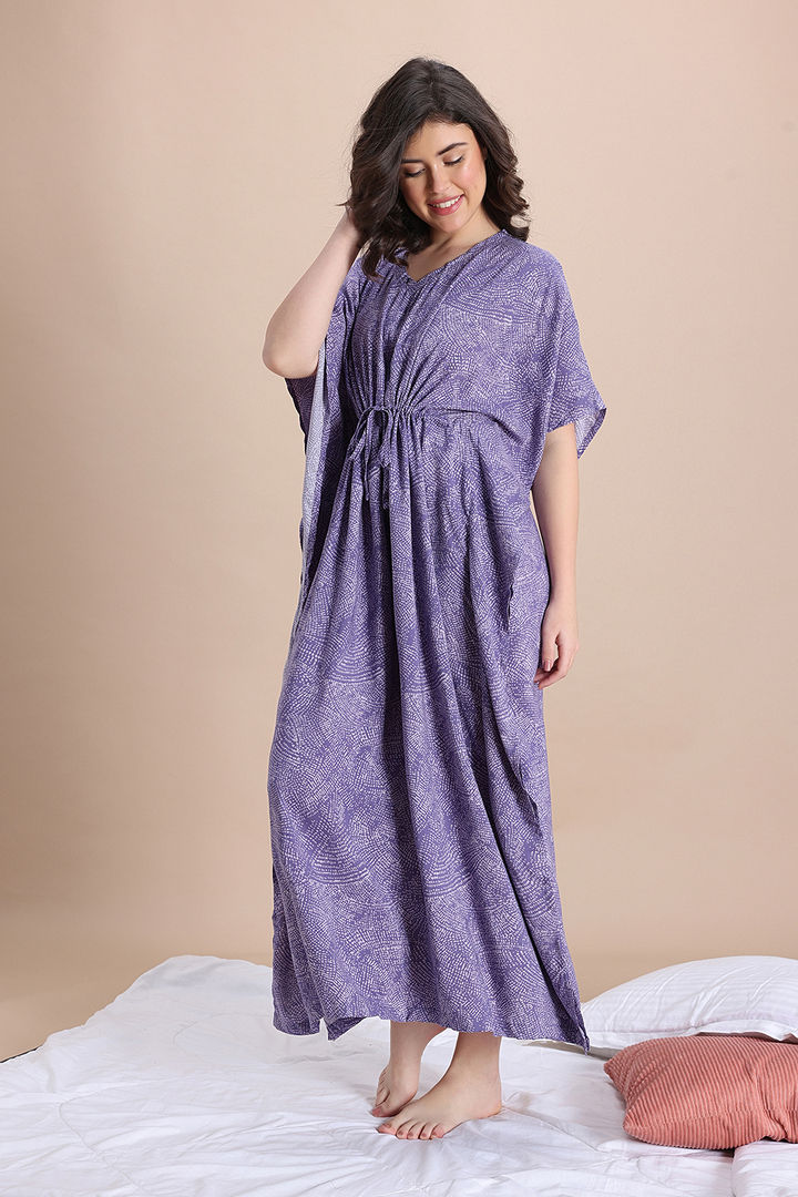 Zivame Woven Loungewear Dress - Thistle — image 2