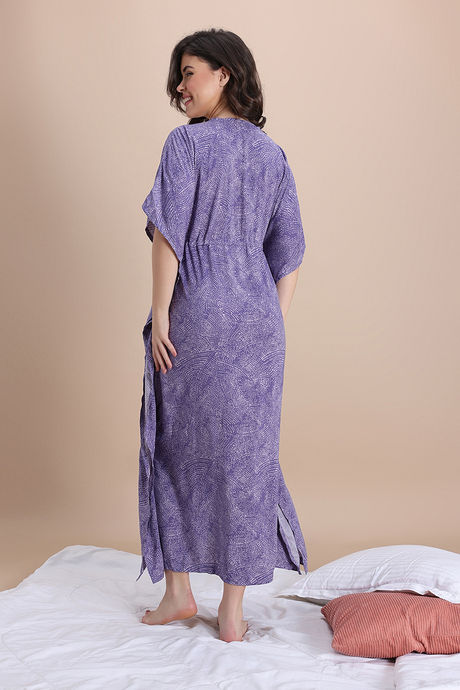 Zivame Woven Loungewear Dress - Thistle — image 3