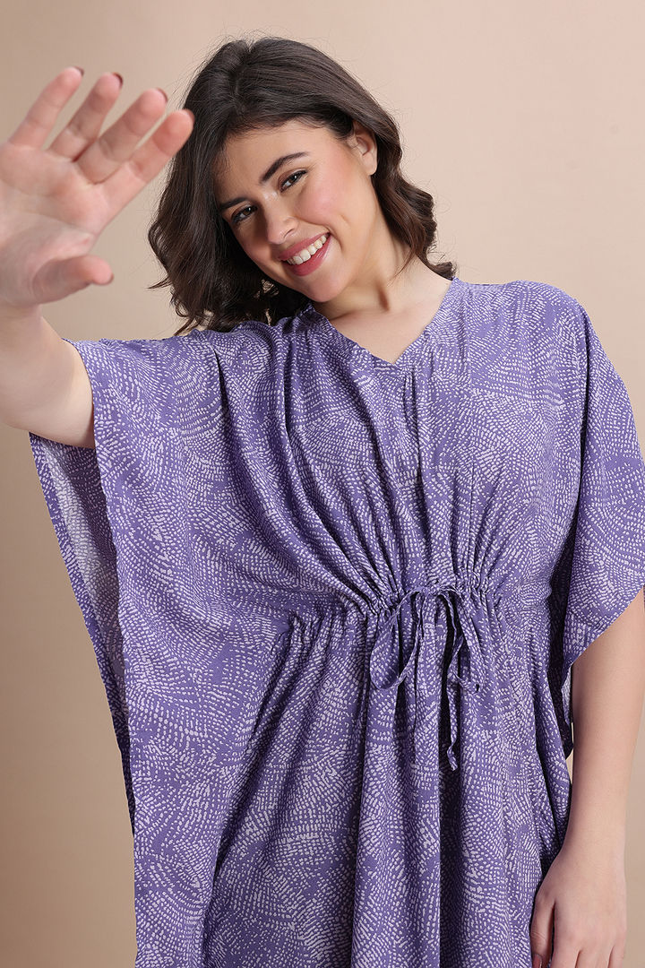 Zivame Woven Loungewear Dress - Thistle — image 5