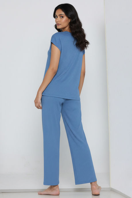 Zivame 2 Mile Fashion Knit Poly Loungewear Set - Riviera — image 3