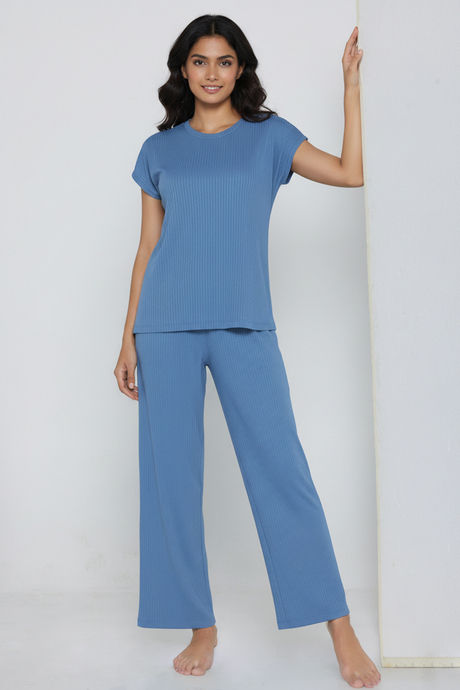Zivame 2 Mile Fashion Knit Poly Loungewear Set - Riviera — image 4