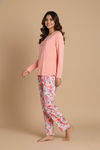 Zivame Buttersoft Knit Poly Pyjama Set - Pearl — thumbnail 2