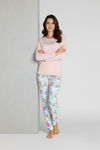 Zivame Buttersoft Knit Poly Pyjama Set - Seed Pearl — thumbnail 5