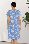 Zivame Knit Cotton Knee Length Nightdress With In Built Slip On Bra - Riviera — thumbnail 3