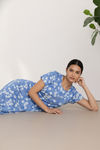 Zivame Knit Cotton Knee Length Nightdress With In Built Slip On Bra - Riviera — thumbnail 4