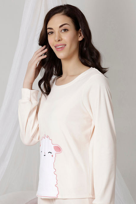 Zivame Velvety Soft Butter-Soft Poly Knit Top - Pink — image 2