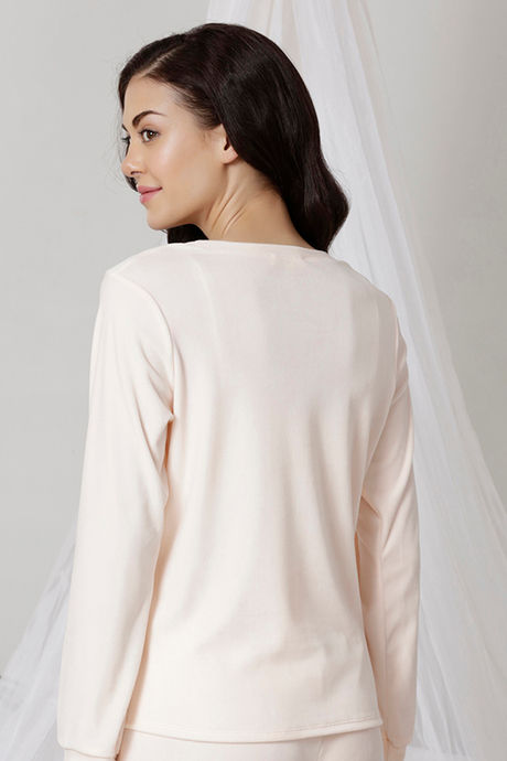 Zivame Velvety Soft Butter-Soft Poly Knit Top - Pink — image 3