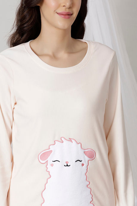 Zivame Velvety Soft Butter-Soft Poly Knit Top - Pink — image 5