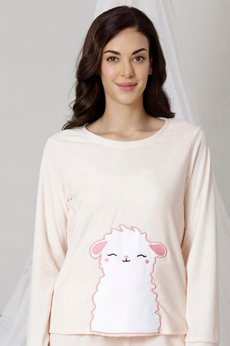 Zivame Velvety Soft Butter-Soft Poly Knit Top - Pink — image 6