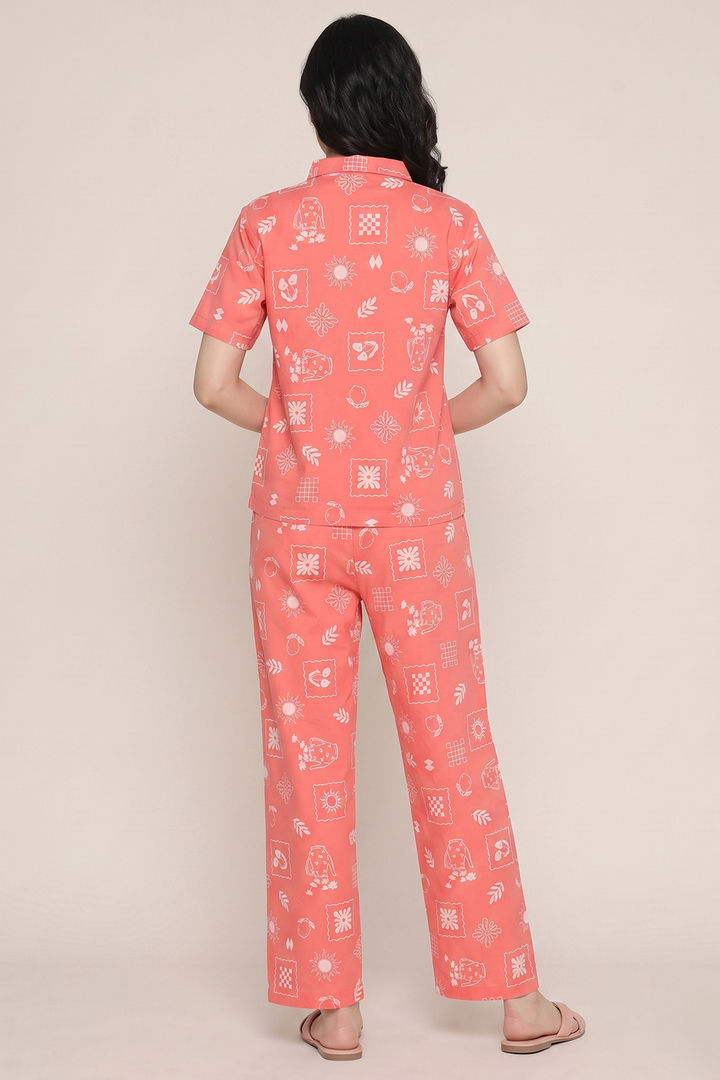 Zivame Knit Poly Loungewear Set - Lantana — image 4
