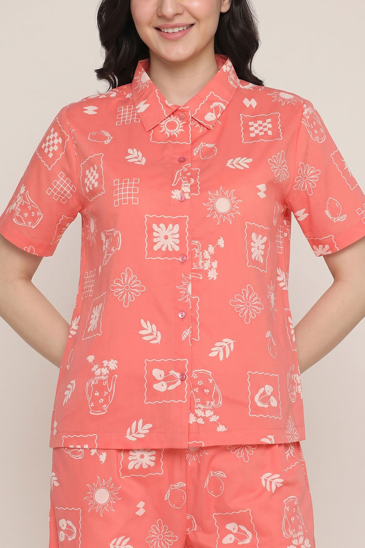 Zivame Knit Poly Loungewear Set - Lantana — image 5
