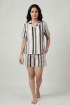 Zivame Woven Loungewear Short Set - Parchment — thumbnail 2