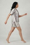 Zivame Woven Loungewear Short Set - Parchment — thumbnail 4