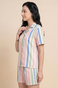 Zivame Woven Loungewear Short Set - Riviera — thumbnail 2