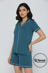 Zivame Tencel Knit Cotton Short Set - Dragonfly — thumbnail 1
