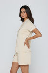 Zivame Tencel Knit Cotton Short Set - Parchment — thumbnail 2