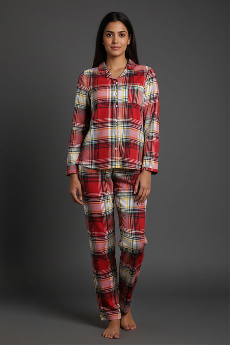 Zivame Knit Cotton Pyjama Set - Barbadosche — image 2