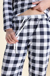 Zivame Farm Lore Knit Cotton Pyjama Set - Blackiriis — thumbnail 7