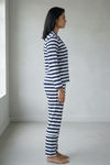 Zivame Knit Cotton Pyjama Set - Black Iris4 — thumbnail 3