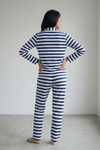Zivame Knit Cotton Pyjama Set - Black Iris4 — thumbnail 4