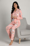 Zivame Farm Lore Knit Cotton Pyjama Set - Blossom — thumbnail 4