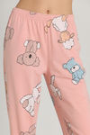 Zivame Farm Lore Knit Cotton Pyjama Set - Blossom — thumbnail 6