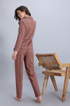 Zivame Knit Cotton Pyjama Set - Cedarwood — thumbnail 4