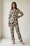 Zivame Farm Lore Knit Cotton Pyjama Set - Macadamia — thumbnail 1