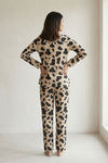 Zivame Farm Lore Knit Cotton Pyjama Set - Macadamia — thumbnail 3