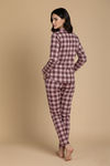 Zivame Knit Cotton Pyjama Set - Pale Mauve — thumbnail 3