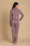 Zivame Knit Cotton Pyjama Set - Pale Mauve — thumbnail 5
