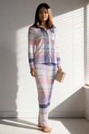 Zivame Knit Cotton Pyjama Set - Pastellilac — thumbnail 1