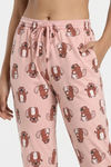 Zivame Farm Lore Knit Cotton Pyjama Set - Peachskin — thumbnail 6