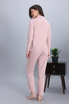 Zivame Knit Cotton Pyjama Set - Palemauve — thumbnail 3