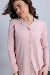 Zivame Knit Cotton Pyjama Set - Palemauve — thumbnail 5