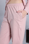 Zivame Knit Cotton Pyjama Set - Palemauve — thumbnail 6