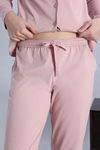 Zivame Knit Cotton Pyjama Set - Palemauve — thumbnail 7
