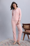 Zivame Knit Cotton Pyjama Set - Peach Skin — thumbnail 1