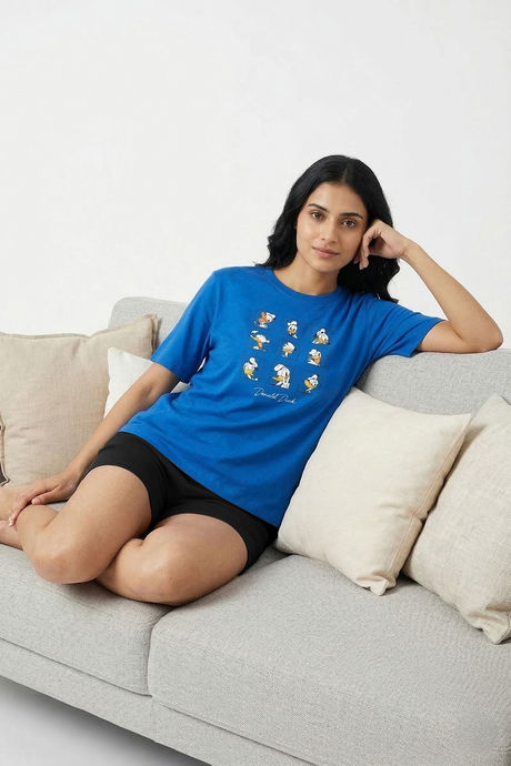 Zivame Donald Duck Knit Cotton Loungewear Top - Daphne — image 6