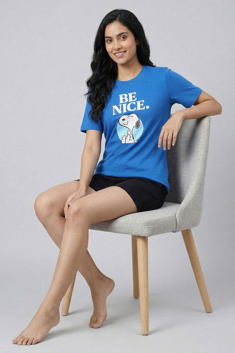 Zivame Peanuts Knit Cotton Loungewear Top - Daphne — image 5