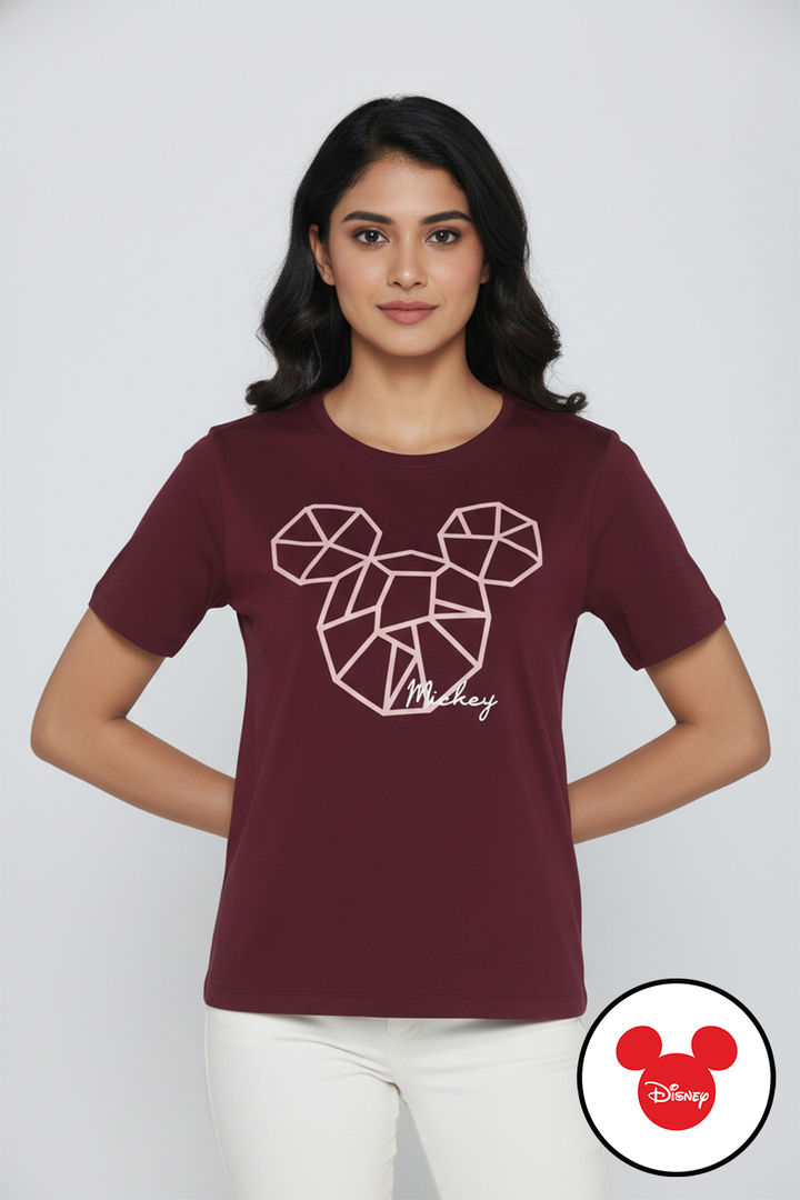 Zivame Mickey Knit Cotton Lifewear Top - Fig — image 2